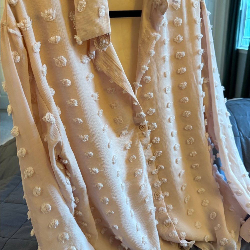 Textured Sheer Blouse